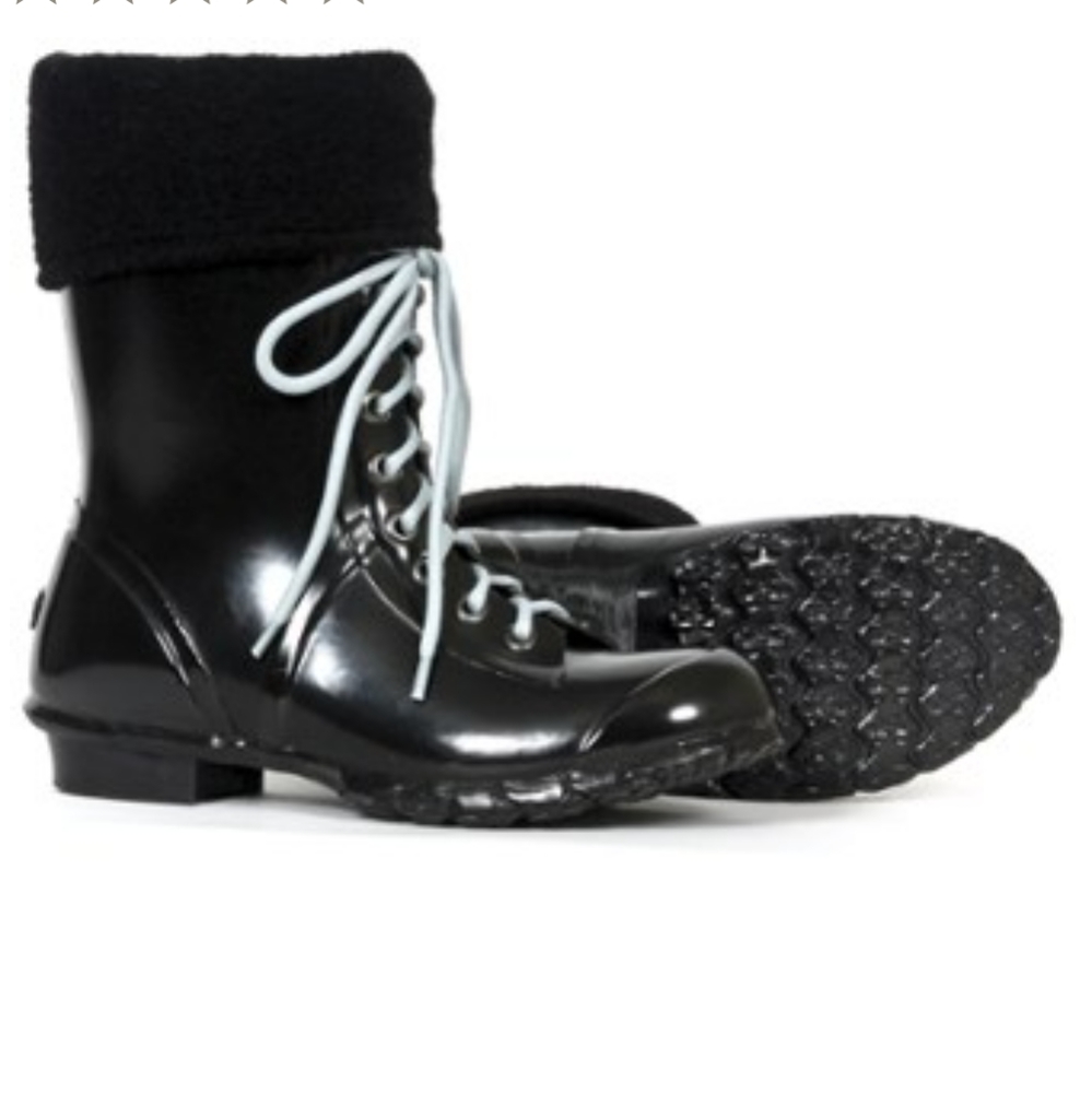 New BOGS Zoe Mid-calf Rain Boots Black 6